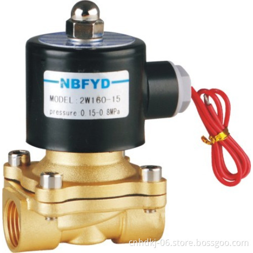 OEM brass material water solenoid valve 2w160-15